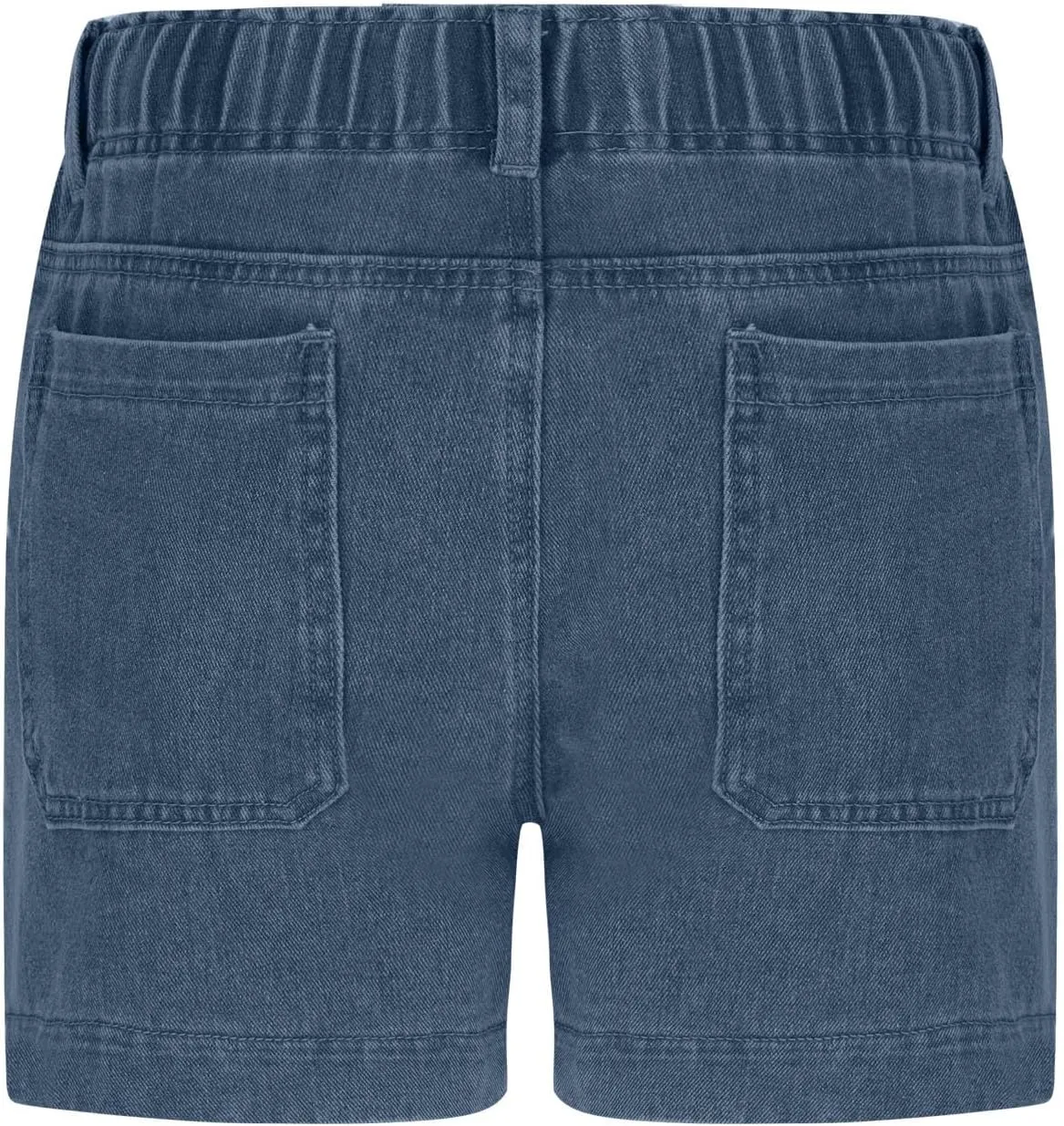 Jean Shorts for Women High Waisted Trendy Patch Pocket Drawstring Casual Summer Stretchy Denim Shorts with Pockets