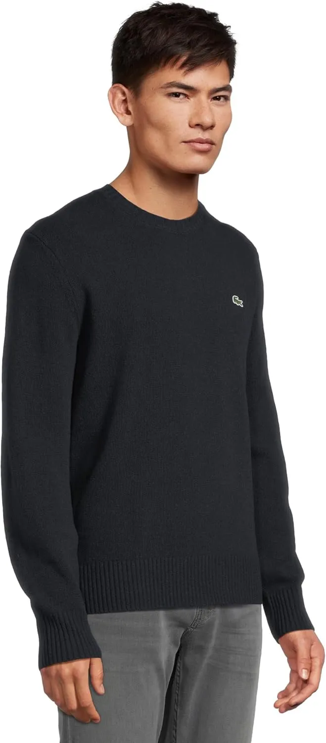 Lacoste Men's Carded Wool Crew Neck Sweater