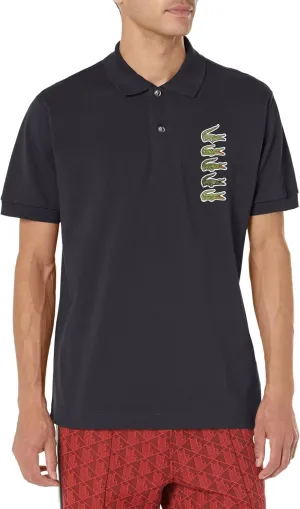 Lacoste Men's Short Sleeve Stacked Timeline Croc Polo Shirt