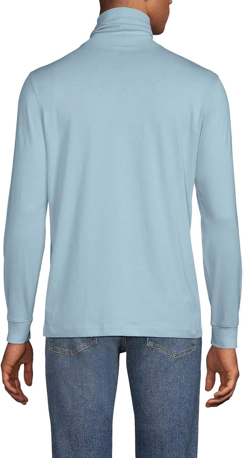 Lands' End Men's Super-T Cotton-Blend Turtleneck Shirt