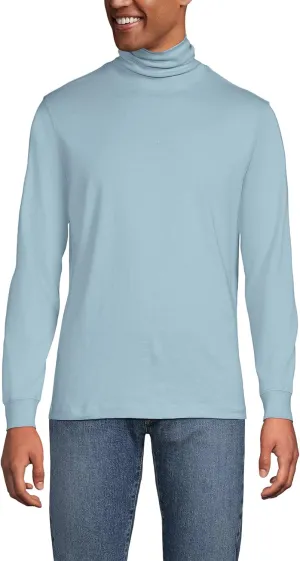 Lands' End Men's Super-T Cotton-Blend Turtleneck Shirt
