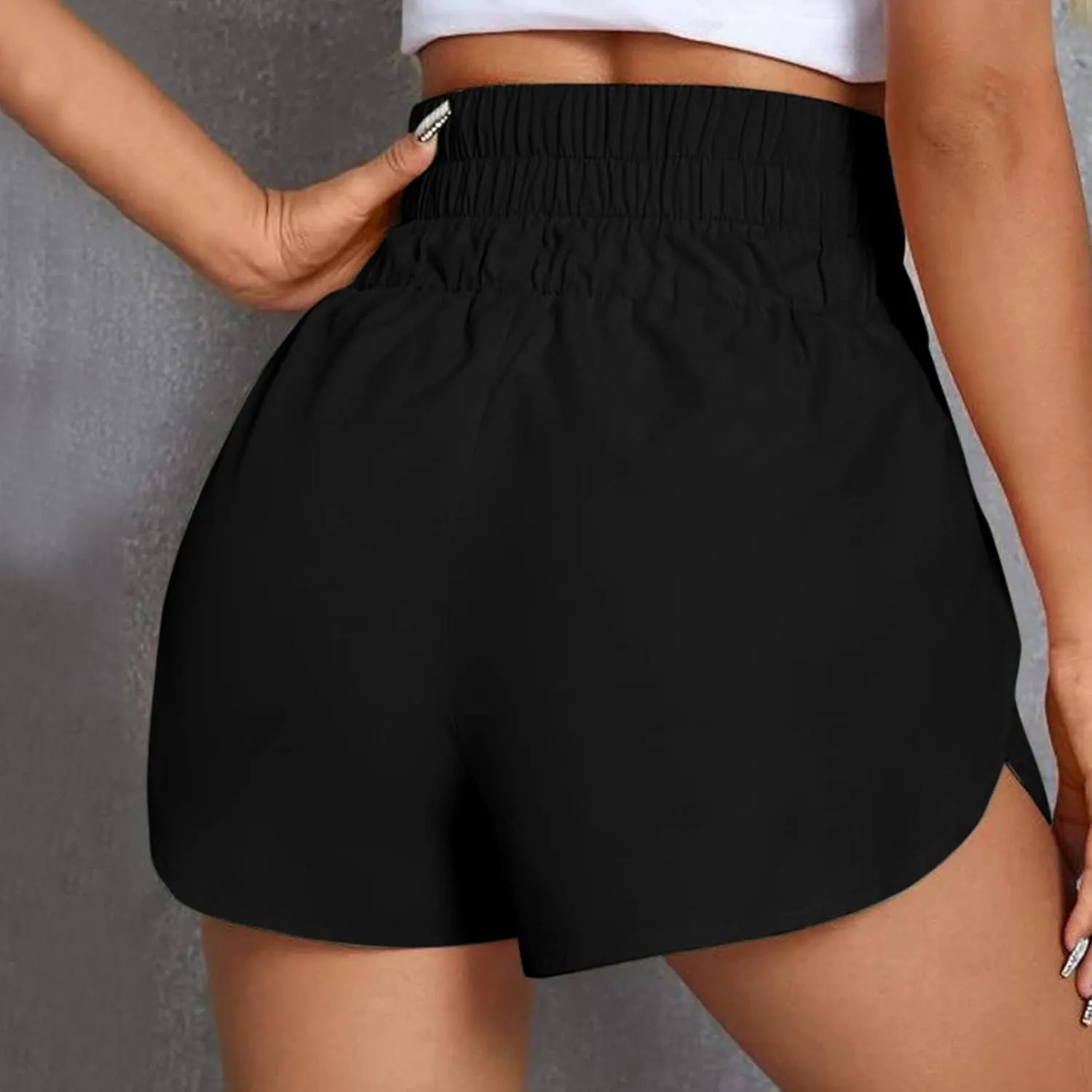 LCMTWX Women's Shorts Womens Pants Solid Pocket Waist Loose Pants Women's Shorts Athletic Shorts for Women Women Womens