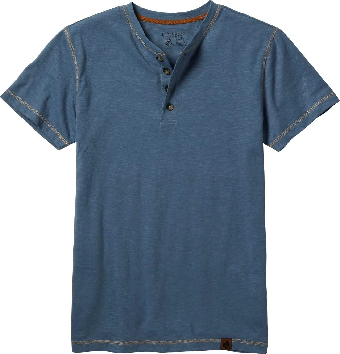 Legendary Whitetails Men's Maverick Slub Henley Short Sleeve Shirt