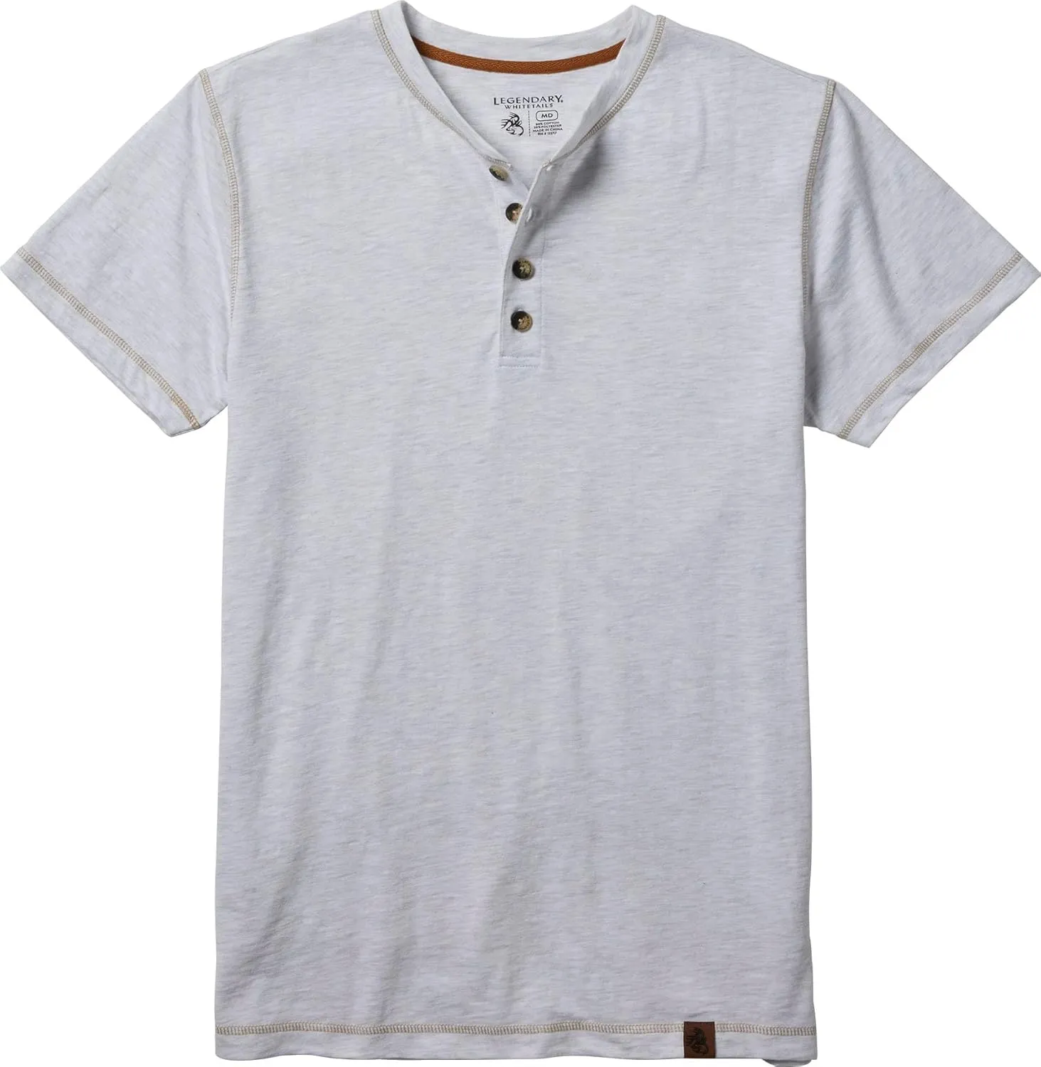 Legendary Whitetails Men's Maverick Slub Henley Short Sleeve Shirt