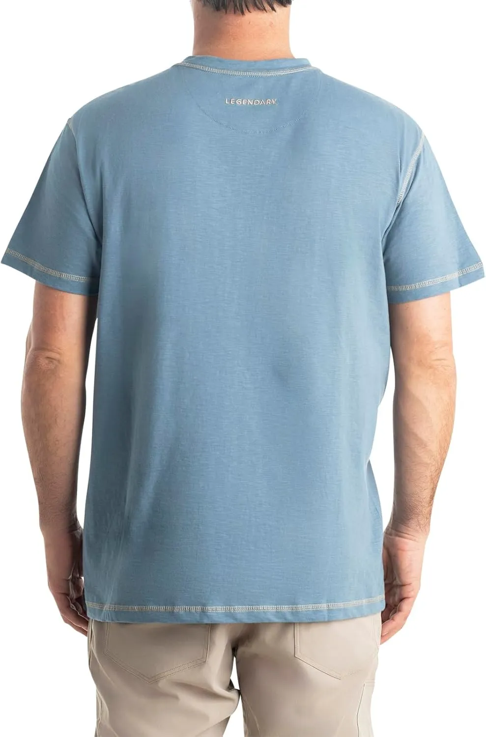 Legendary Whitetails Men's Maverick Slub Henley Short Sleeve Shirt