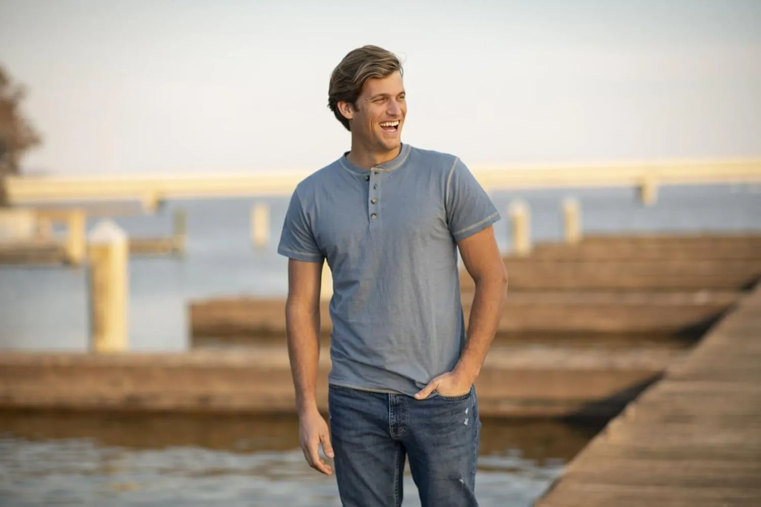 Legendary Whitetails Men's Maverick Slub Henley Short Sleeve Shirt