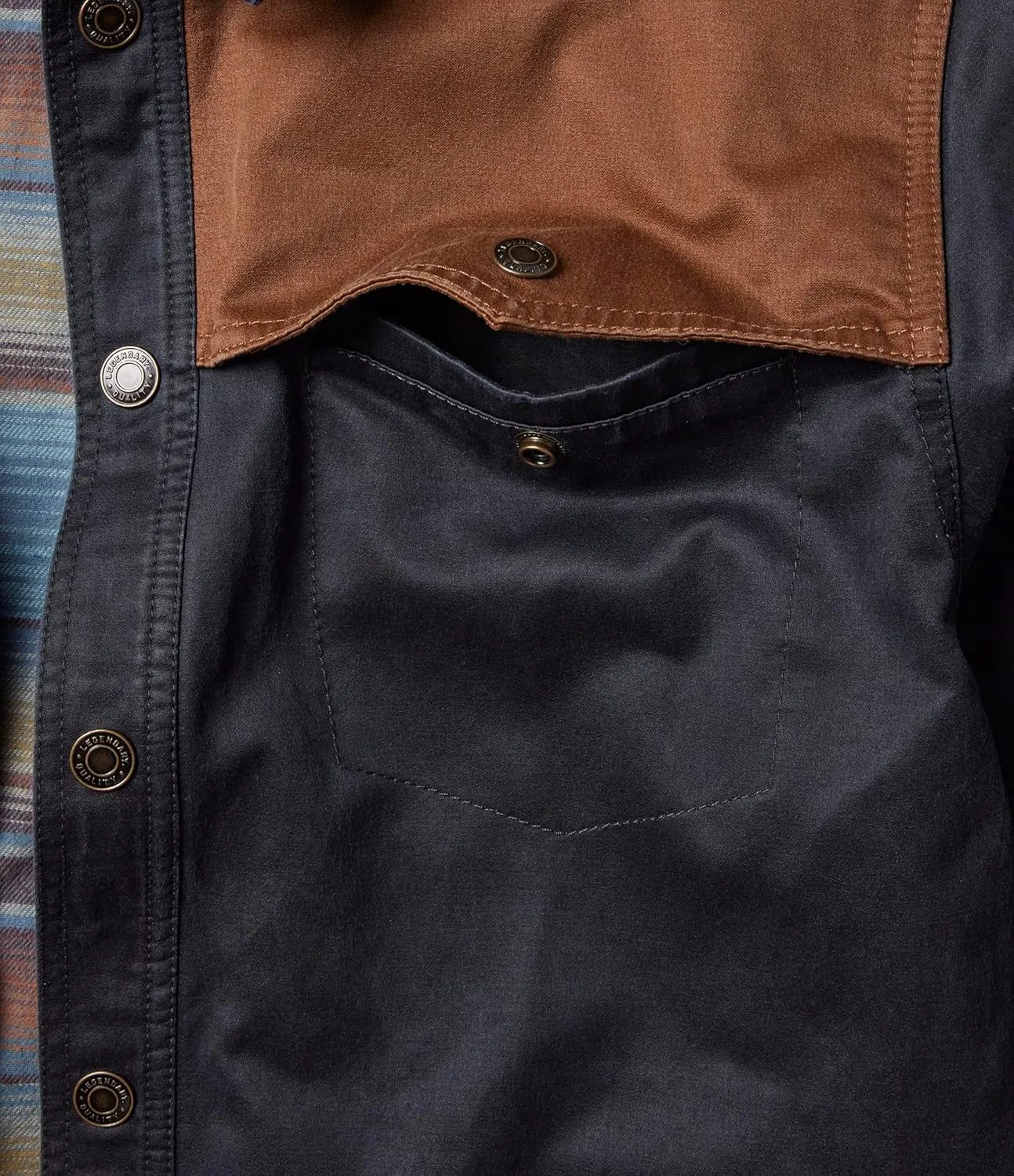 Legendary Whitetails Men's Stockyards Lonestar Waxed Canvas Shirt Jacket