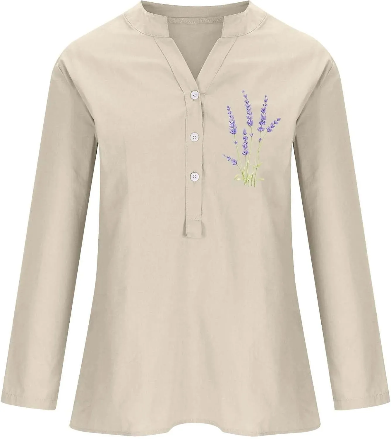 Linen Clothes for Women Linen Clothes for Women Down Blouses Tops Black Button Up Shirt Top Long