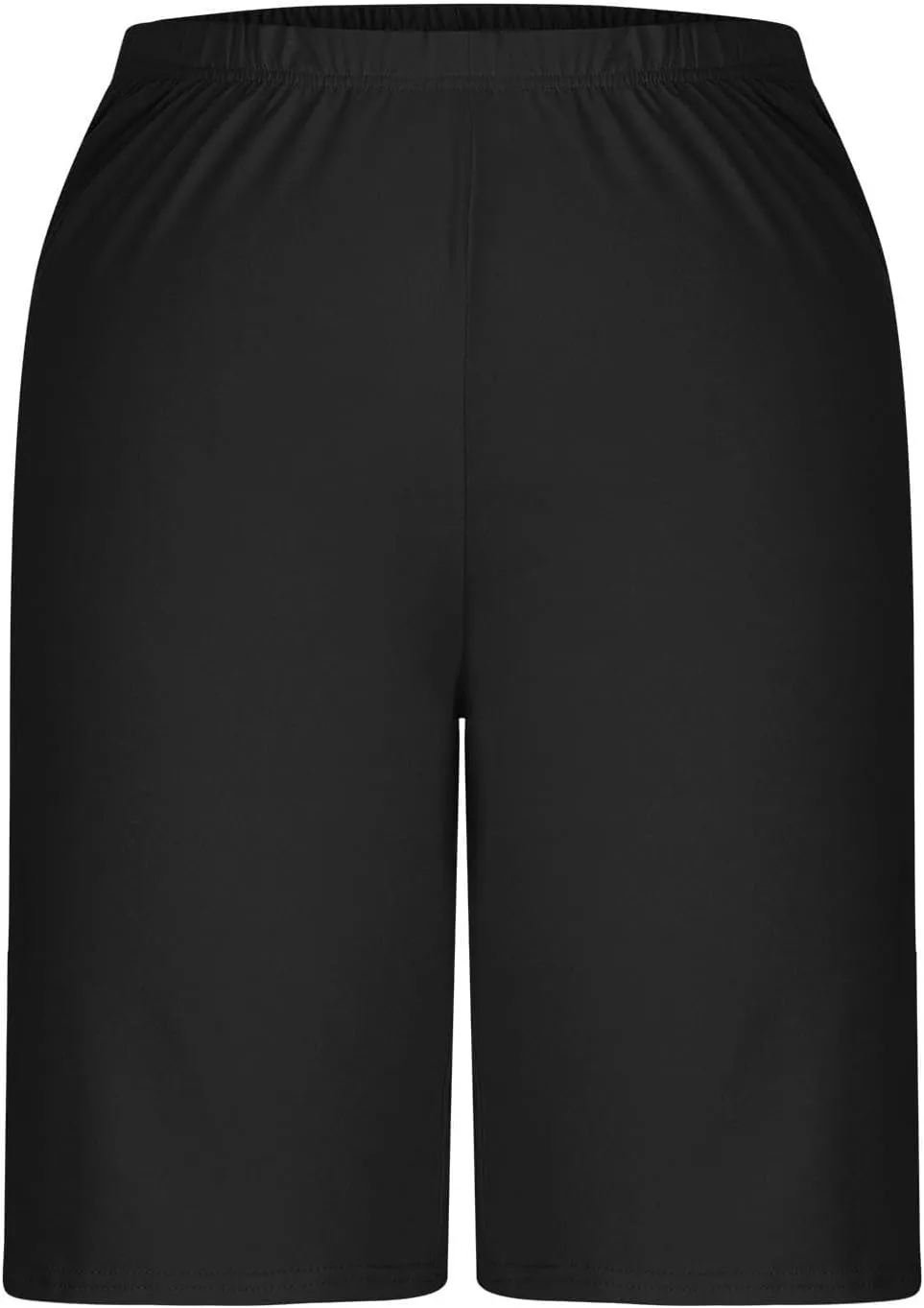 Linen Shorts for Women Casual Summer Shorts Plus Size High Waisted Wide Leg Drawstring Pants with Pockets