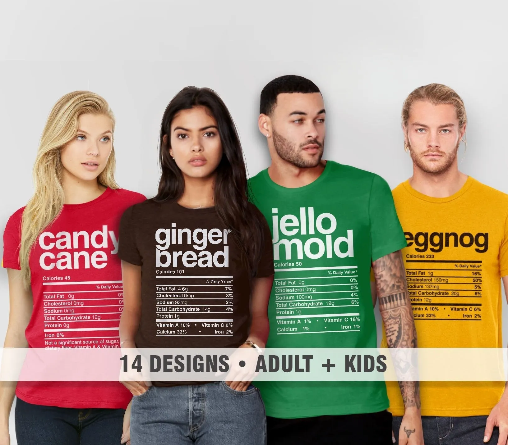 Matching Christmas Nutrition Facts Shirts | Family Holiday Outfit
