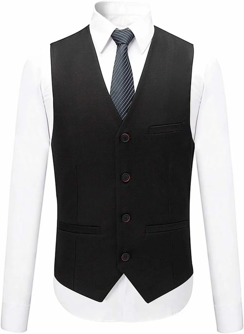 Mens 3 Piece Suit Dress Big and Tall Suit Slim Fit Balzer Jacket & Vest & Pants Set for Wedding Formal Prom Business