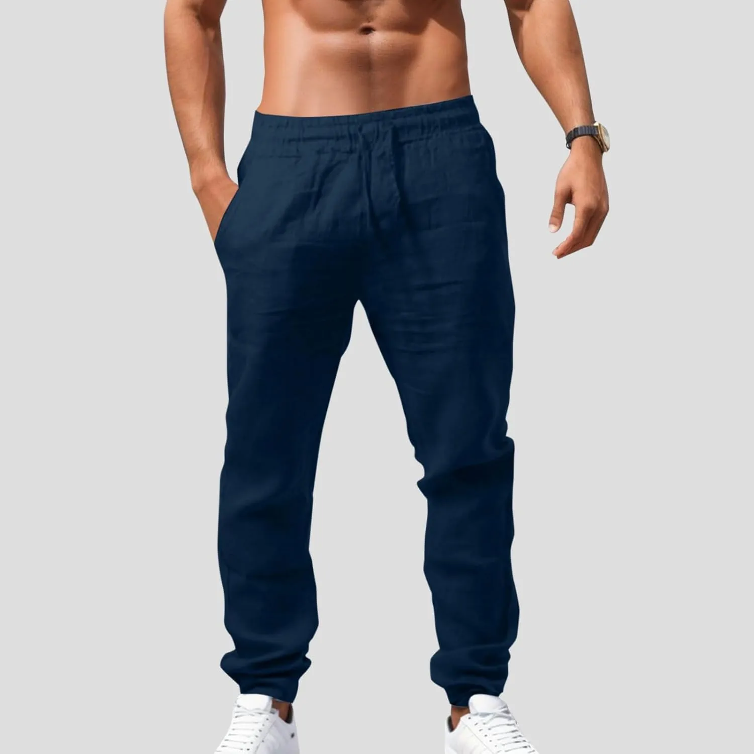 Men's Cargo Combat Work Pant Outdoor Joggers Soft Sweat Pants Straight Leg Pant Track Lounge Pants