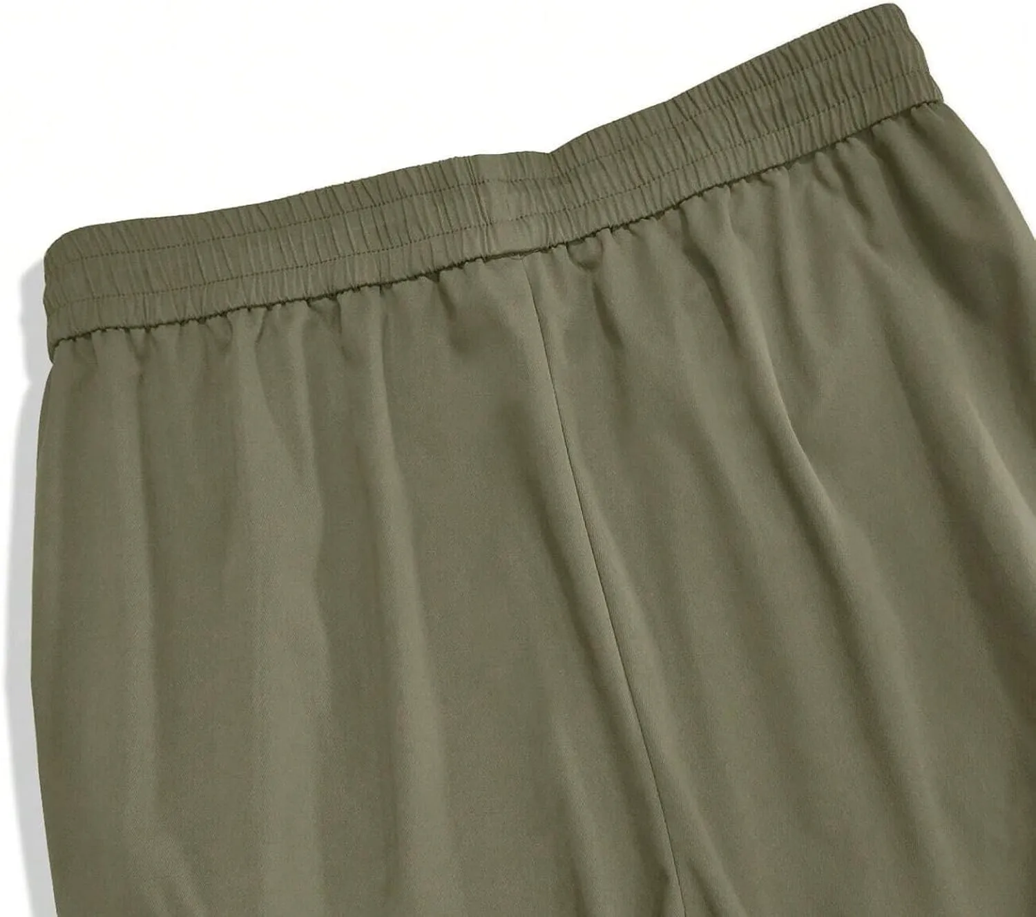 Mens Cargo Pant Elastic Waist Work Pant Multi Pockets Casual Stretchy Outdoor Pants