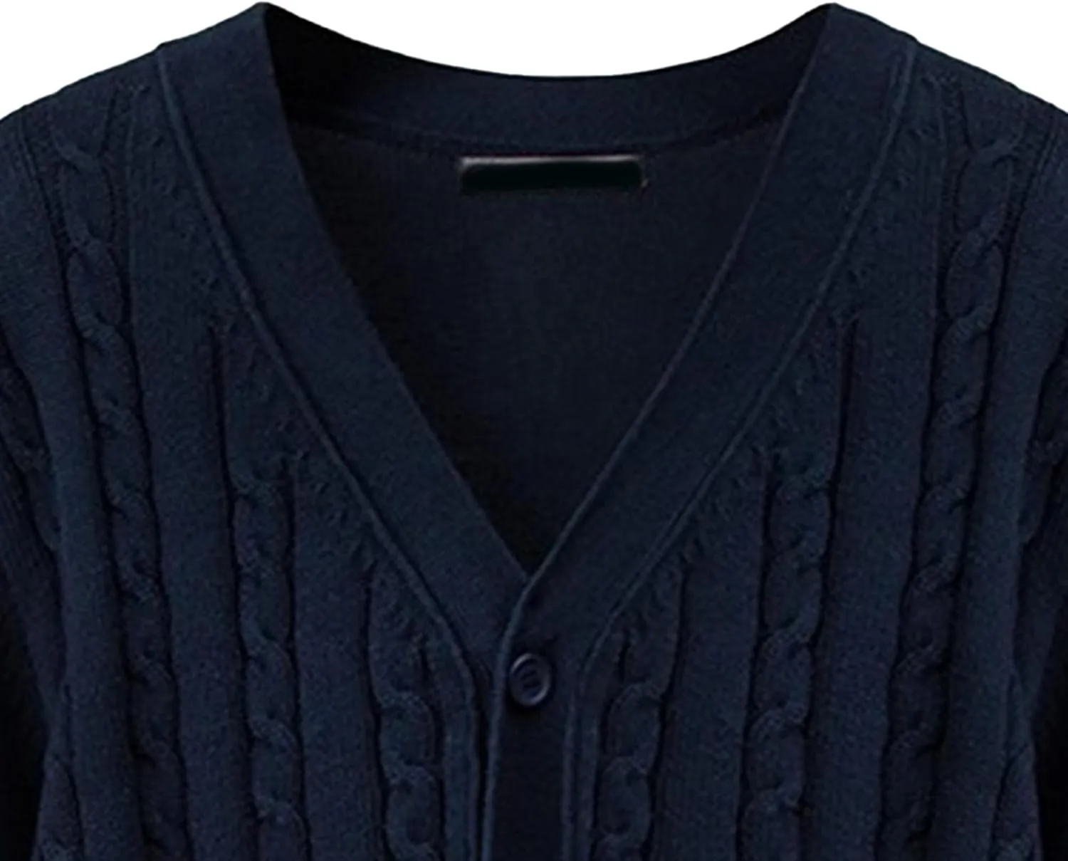 Men's Knitted Ribbed V Neck Sweater Cardigan Button Up Regular Fit Sweater Ribbed Long Sleeve Casual Sweaters