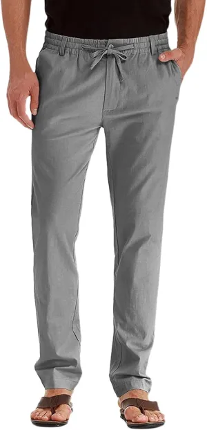 Men's Lightweight Jogging Pant Cargo Work Joggers Loose Fit Sports Casual Sweatpant Running Workout Pants