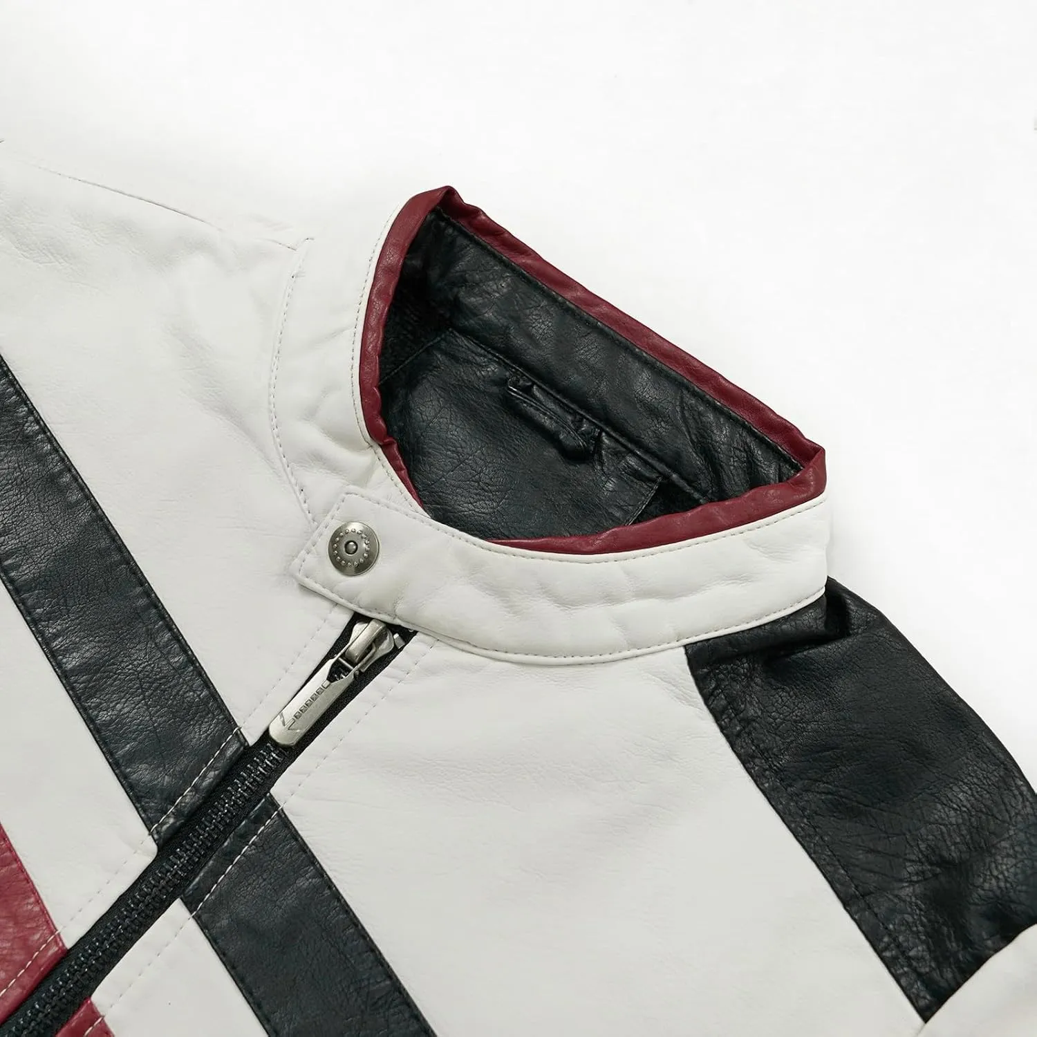 Men's PU Leather Jacket Windbreaker Leather Motorcycle Jacket Men Racing Jacket Riding Coat
