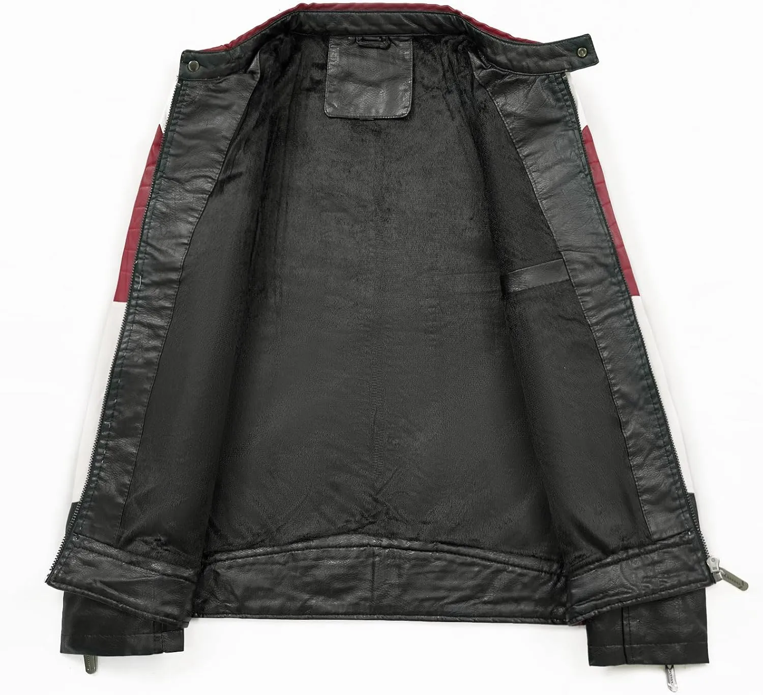 Men's PU Leather Jacket Windbreaker Leather Motorcycle Jacket Men Racing Jacket Riding Coat