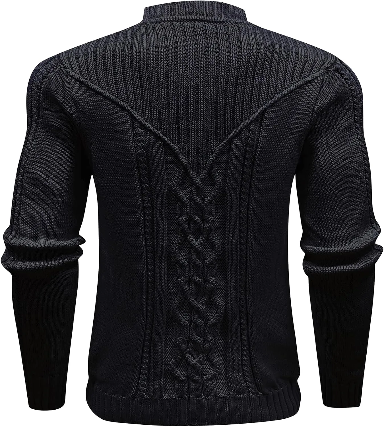 Men's Pullover Long Sleeve Crewneck Knitted Sweater