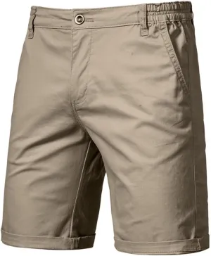 Men's Slim-Fit 5" Shorts Lightweight Outdoor Cargo Short Classic Stretch Chino Shorts Athletic Hiking Tactical Pants