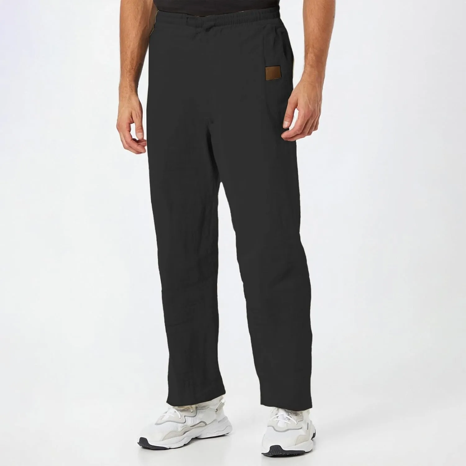 Men's Sports Pants, Beach Sun Protection Elastic Band Trousers, Straight Casual Solid Thin Breathable Sports Pants