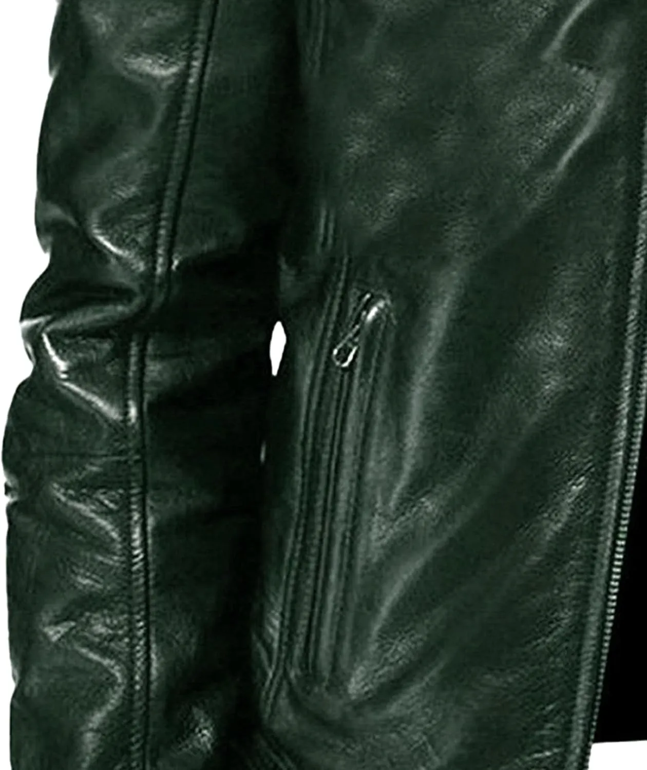 Mens Stand Collar Leather Jacket Casual Biker Motorcycle PU Jackets Slim Fit Motorcyle Lightweight Coat