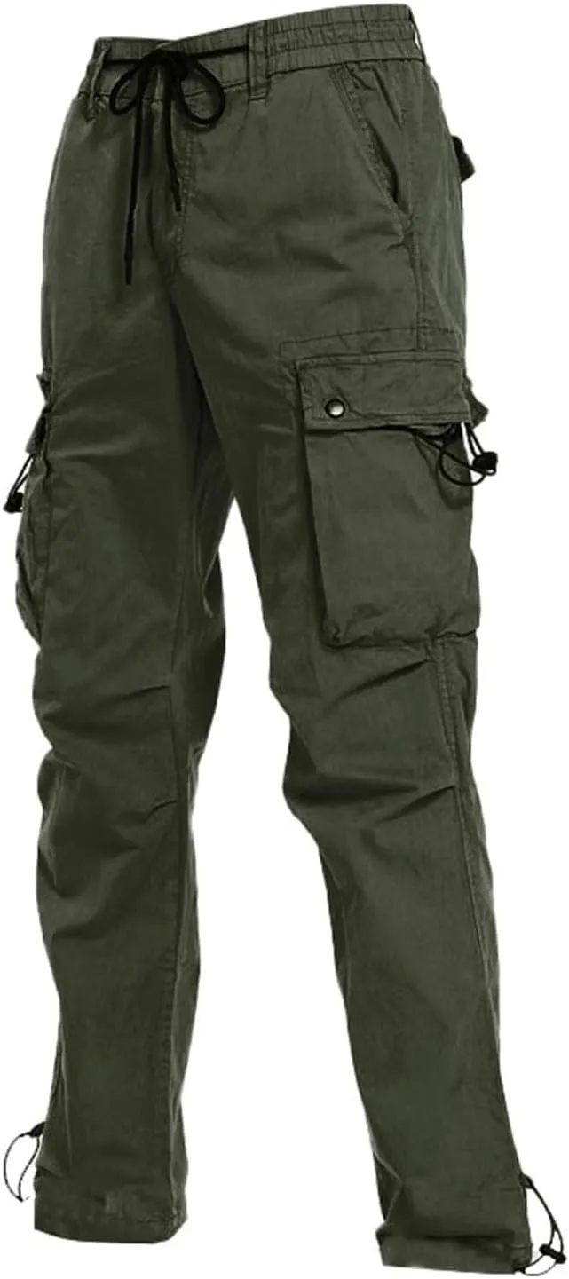 MIDOO Golf Pants Men Stretch Relaxed Fit Casual Athletic Pants Flex Stretch Loose Straight Sweatpants Work Hiking Pants