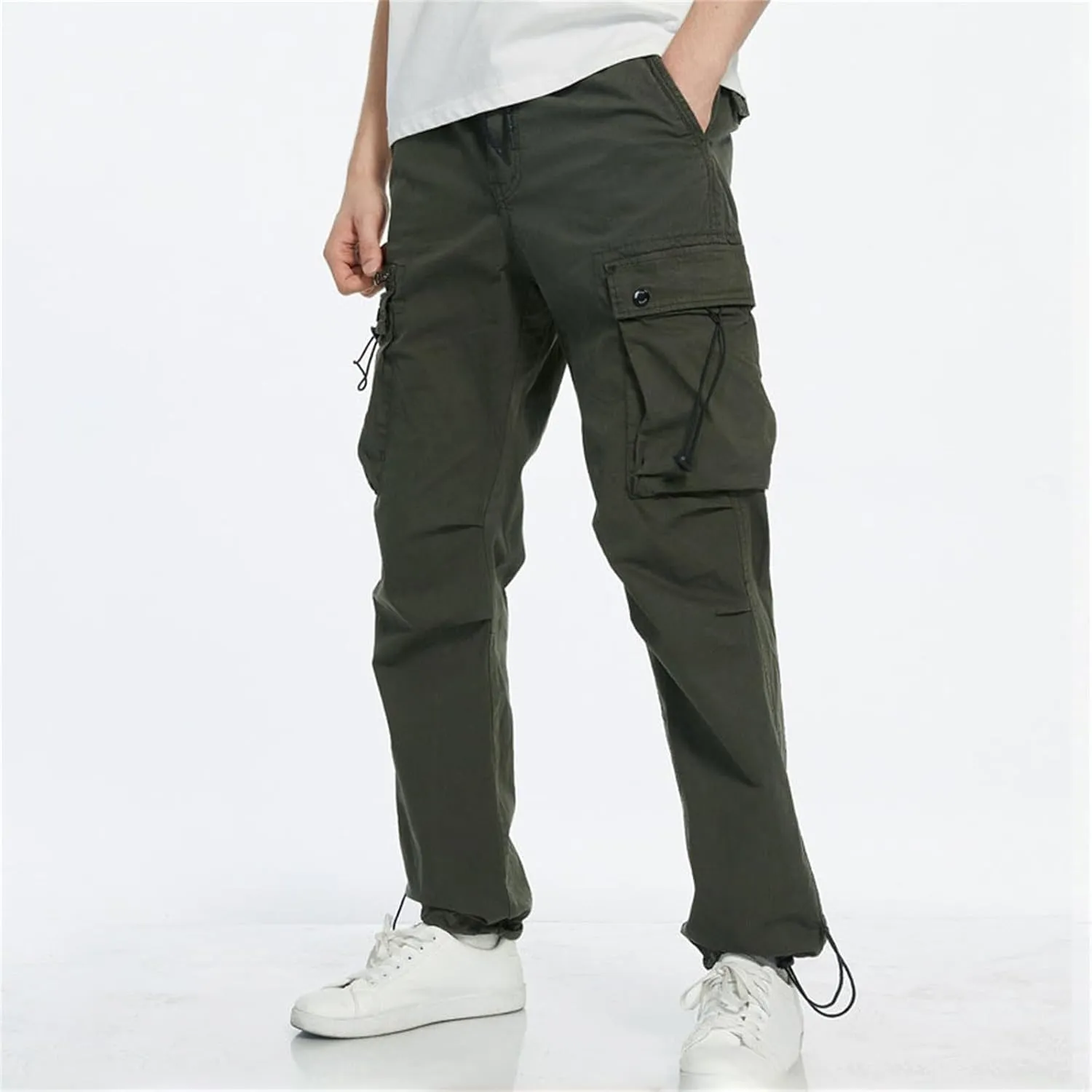 MIDOO Golf Pants Men Stretch Relaxed Fit Casual Athletic Pants Flex Stretch Loose Straight Sweatpants Work Hiking Pants