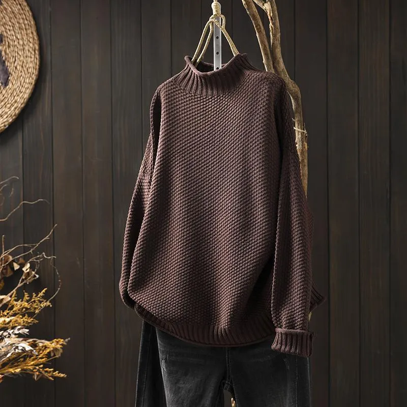 Mina - High Collar Sweater