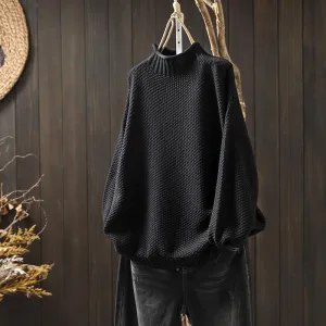 Mina - High Collar Sweater