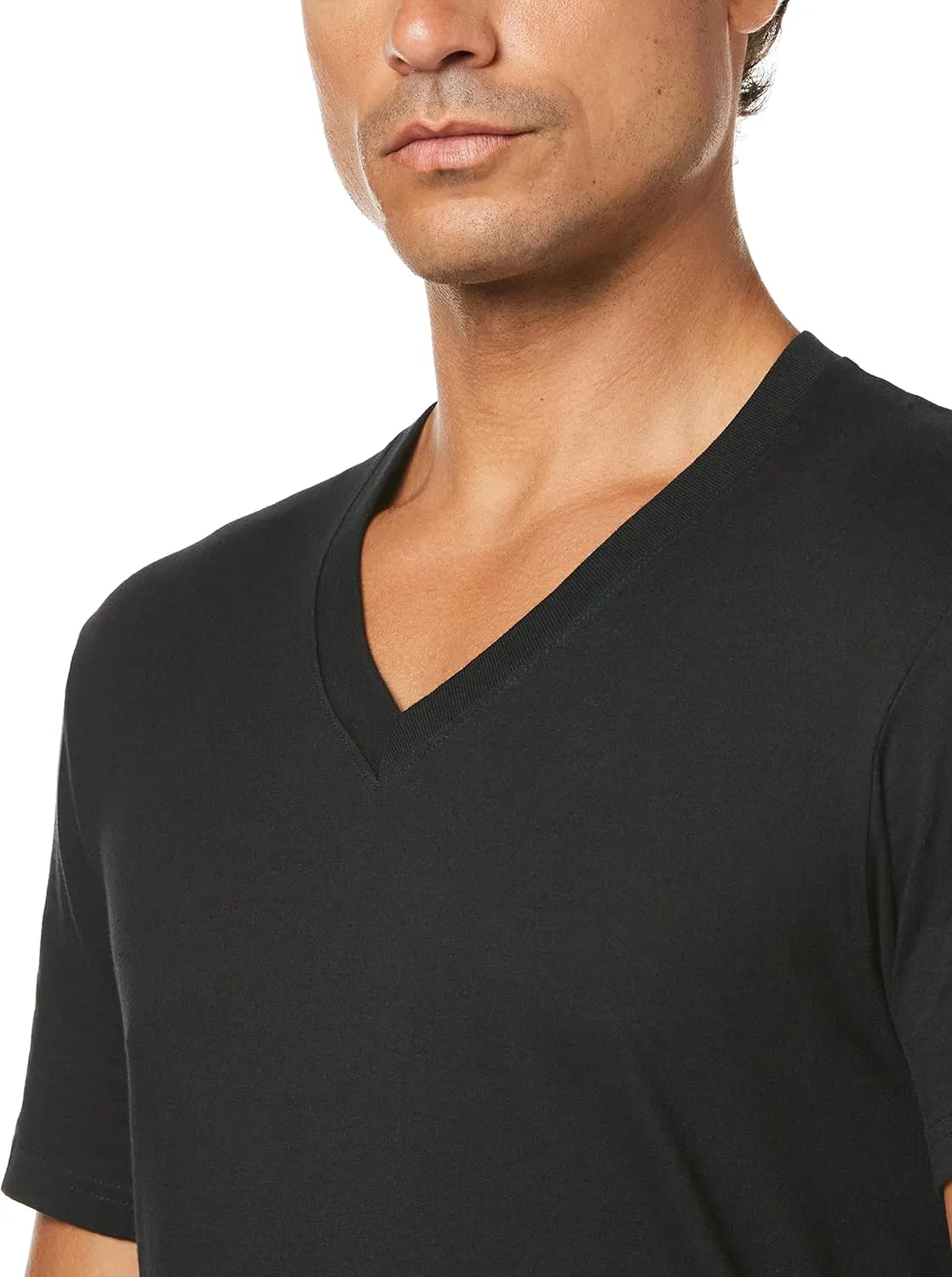Nautica Men's Cotton V-Neck 3-Pack T-Shirt