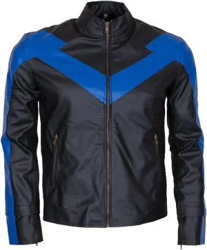 New Danny Shepherd Famous Dick Grayson Nightwing Jacket  Nightwing Jacket - Leather Jacket Men