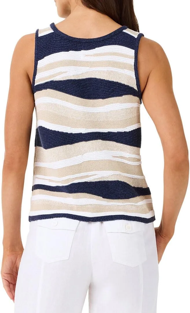NIC ZOE Women's Knit Waves Sweater Tank