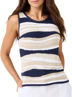 NIC ZOE Women's Knit Waves Sweater Tank