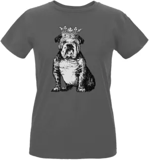 Old Glory British Bulldog Crown Womens Organic T Shirt