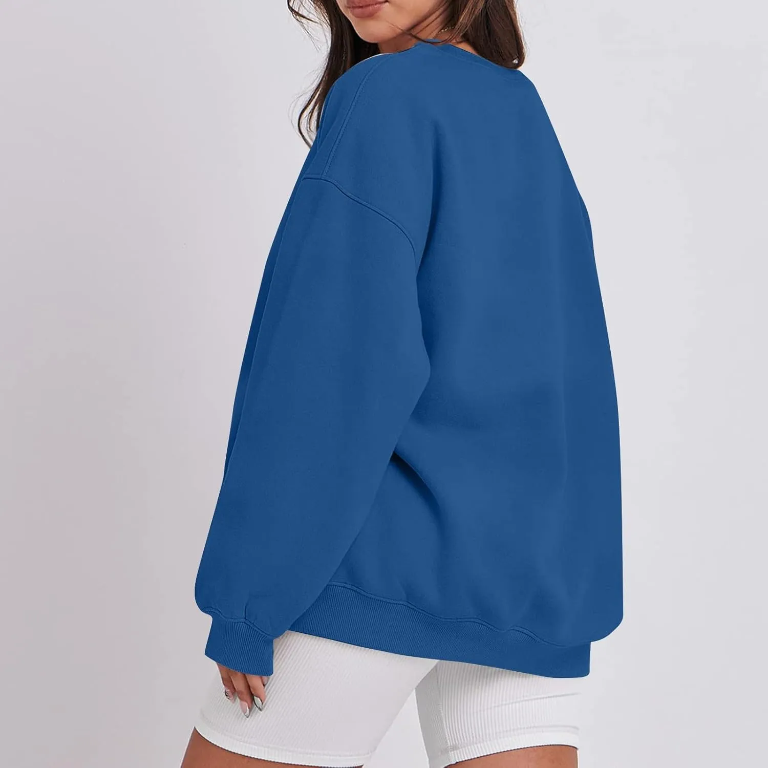 Oversized Sweatshirt for Women Y2K Crewneck Pullover Hoodie Lightweight Sweaters Fall Fashion for Women 2024