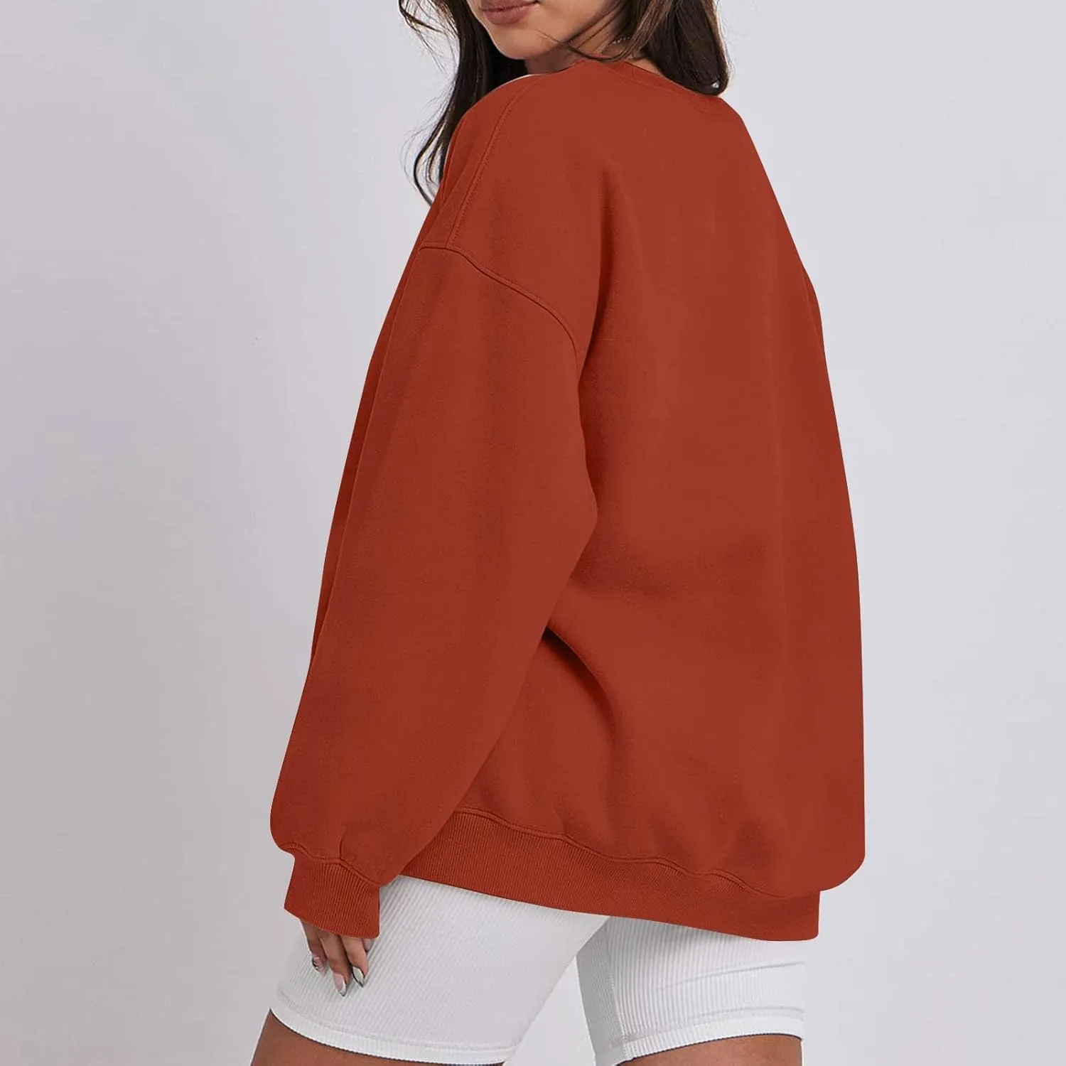Oversized Sweatshirt for Women Y2K Crewneck Pullover Hoodie Lightweight Sweaters Fall Fashion for Women 2024