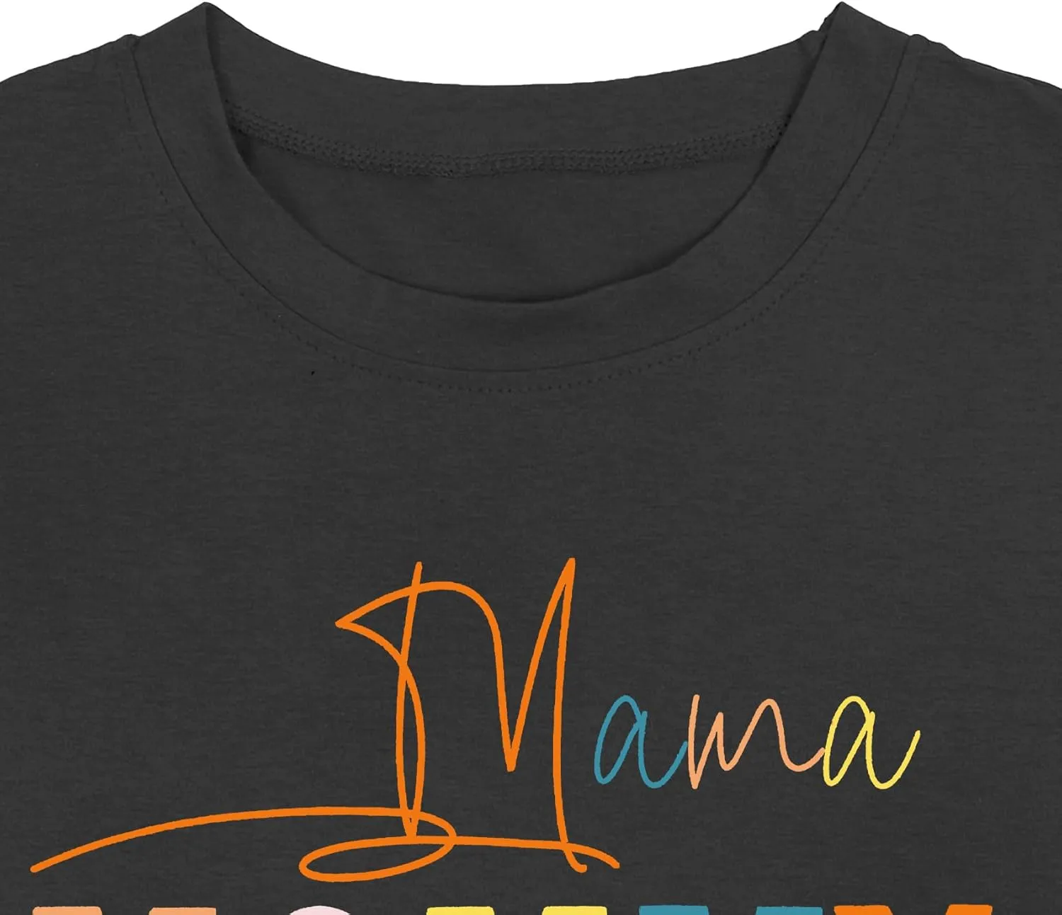 Plus Size Mama Shirt for Women Mama Mommy Mom Bruh Tshirt Funny Mom Tops Casual Short Sleeve T Shirt