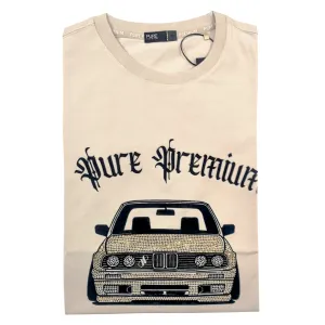 Pure Premium BMW E30 Gusheshe Cabrio Taupe T-Shirt