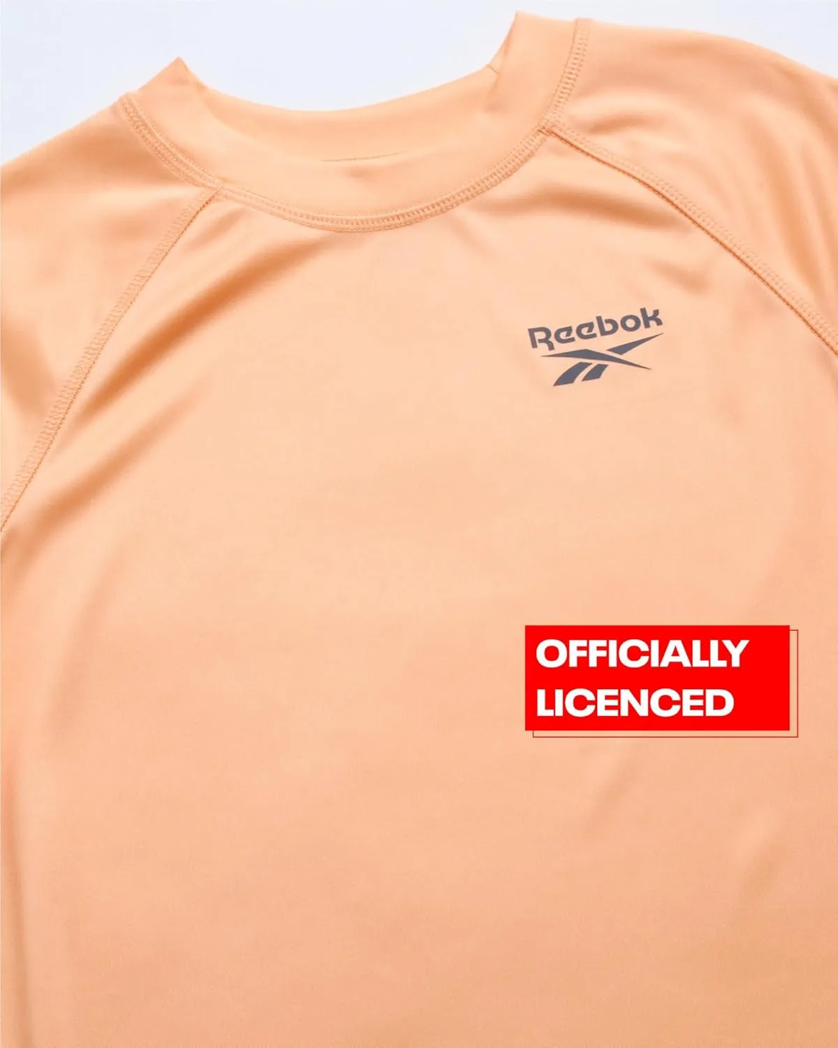 Reebok Boys Swim Shirt - 2 Pack Short Sleeve Rash Guard for Boys UPF 50  Quick Dry Kids Swimwear Sun Shirt for Summer