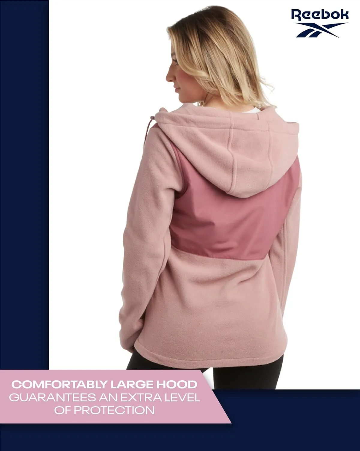 Reebok Women's Jacket - Polar Fleece Sweatshirt Jacket - Lightweight Coat for Women (S-XL)