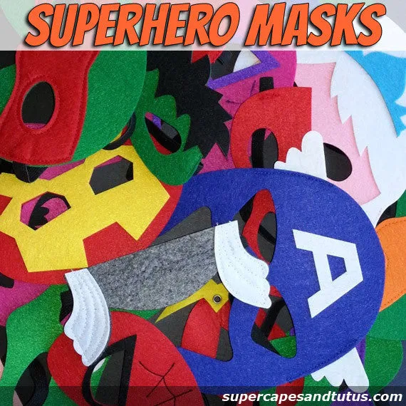 Sale! Party Pack 15 Superhero Masks - Ready to Ship