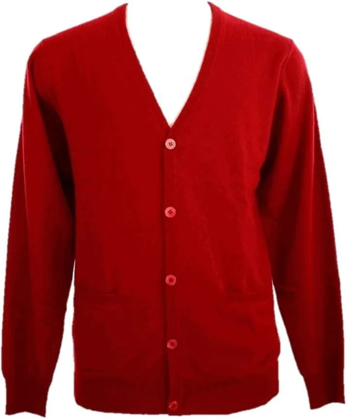 Shephe Men's Cardigan Button Closure Cashmere Sweater
