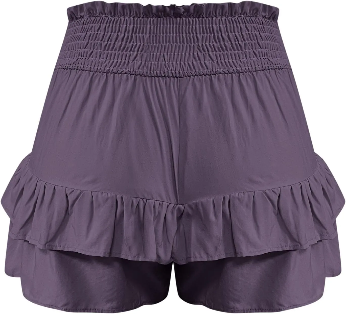 Shorts for Women High Waisted Pleated Ruffle Shorts Cute Loose Flowy Skorts 2024 Summer Casual Cropped Pants