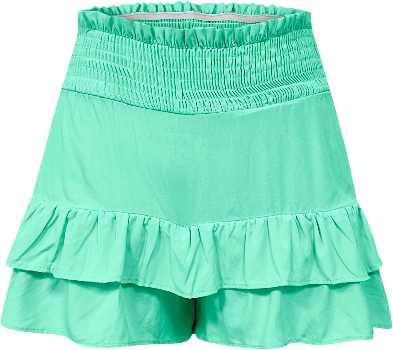 Shorts for Women High Waisted Pleated Ruffle Shorts Cute Loose Flowy Skorts 2024 Summer Casual Cropped Pants