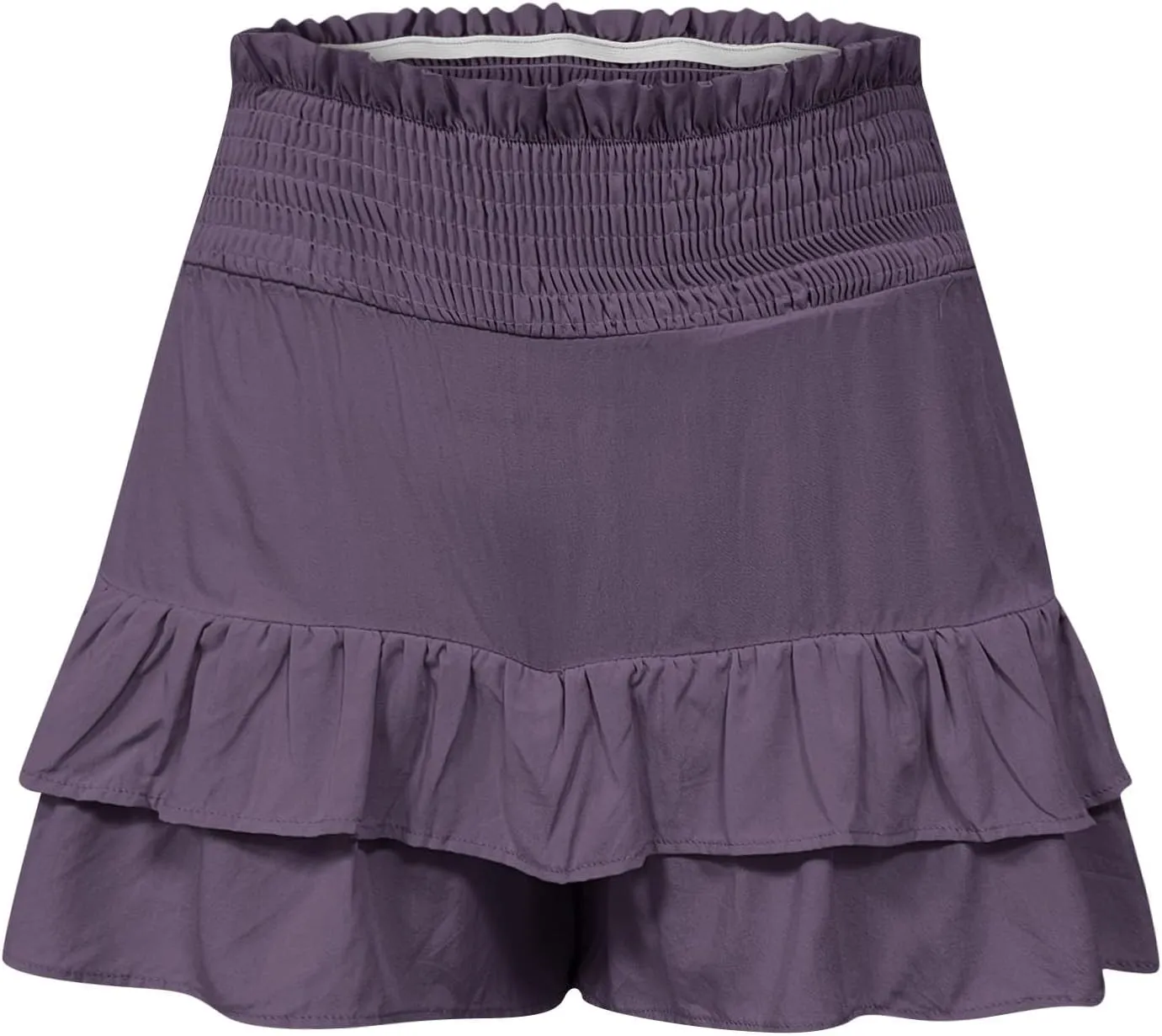 Shorts for Women High Waisted Pleated Ruffle Shorts Cute Loose Flowy Skorts 2024 Summer Casual Cropped Pants