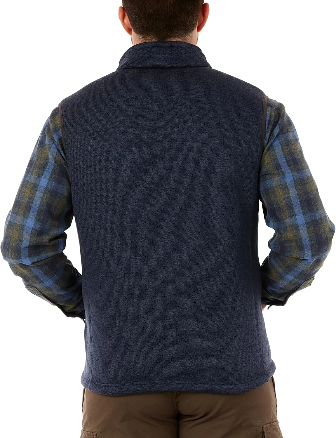 Smith's Workwear Men's Sherpa Lined Sweater Fleece Vest