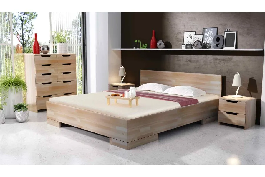 SPECTRUM Beech Maxi Bed