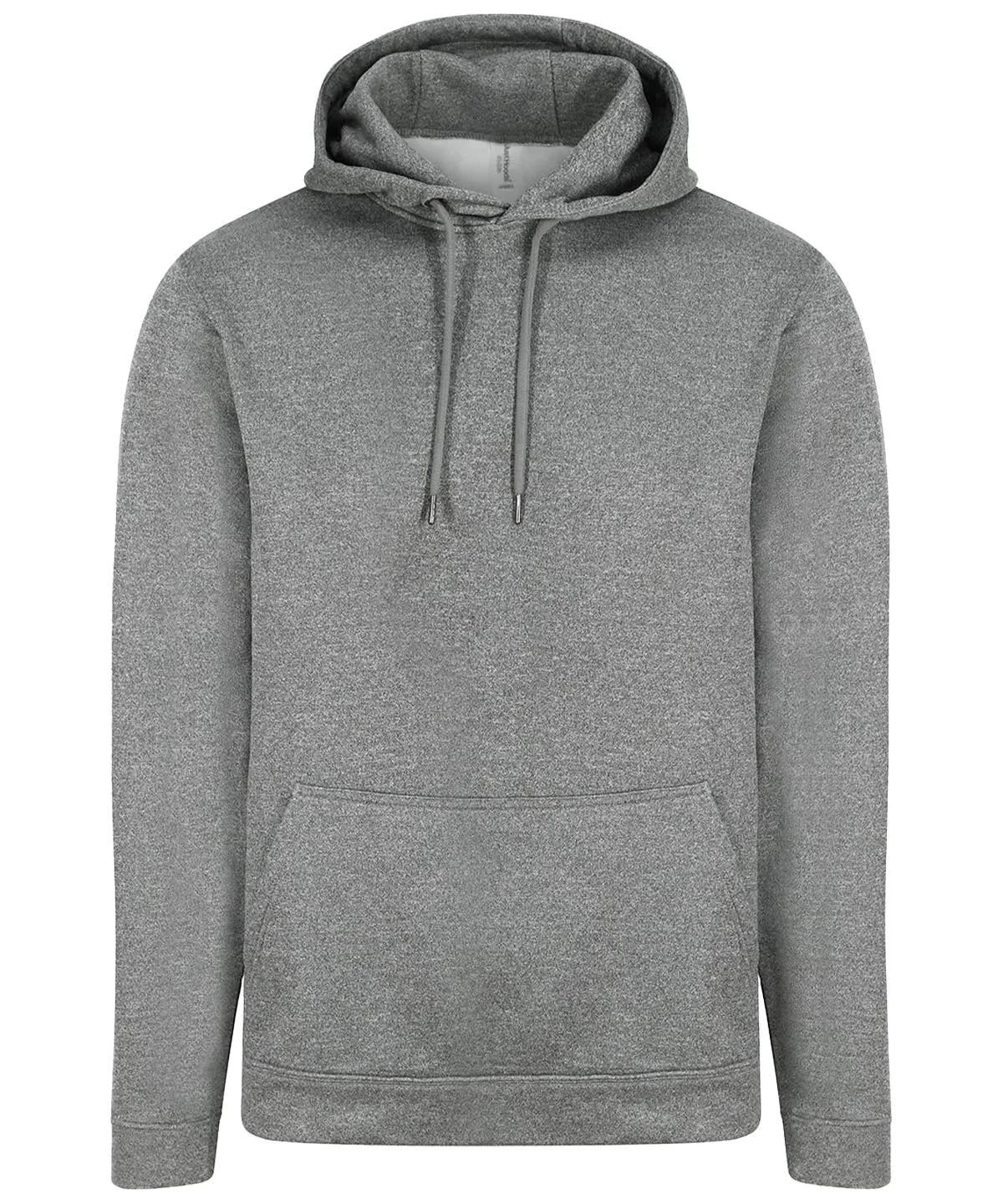 Sports polyester hoodie | Grey Melange