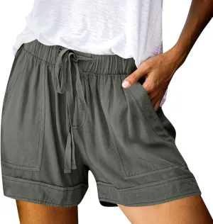 Summer Shorts for Women 2025 Casual Comfy Lightweight Bermuda Short Pants Trendy Travel Clothes