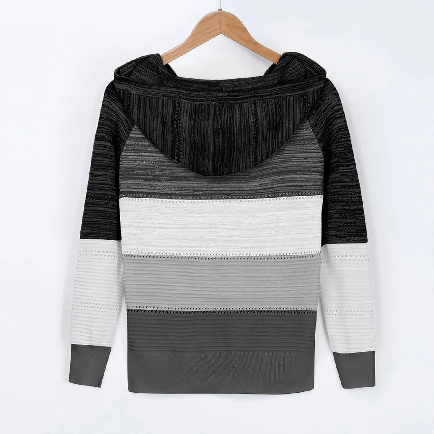 Sweatshirts for Women Sweaters for Women 2023 Womens Pullover Hooded Sweatshirts Color Block Long Sleeve Tops